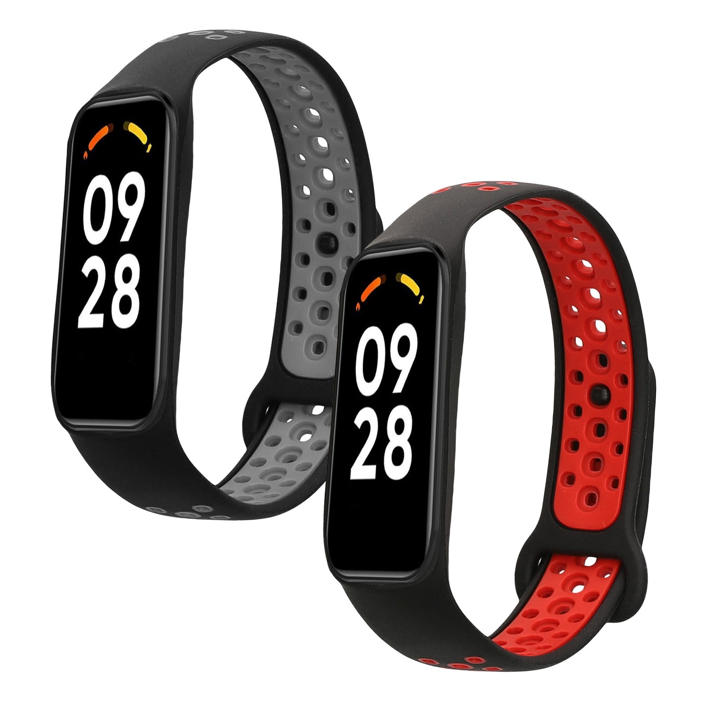 kwmobile Watch Strap for Xiaomi Smart Band 8 Active Wristband Fitness Tracker Band Set Replacement Strap Smartwatch