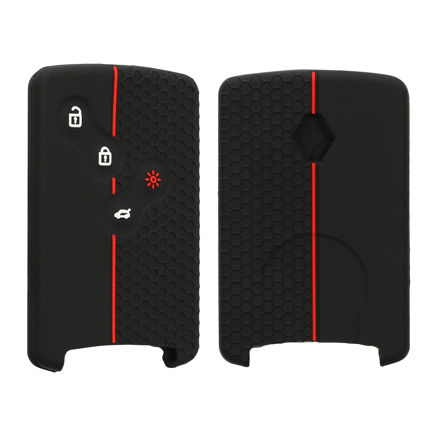 kwmobile Car Key Case Compatible with Renault 4-Button Car Key Card (Keyless Go Only) Cover