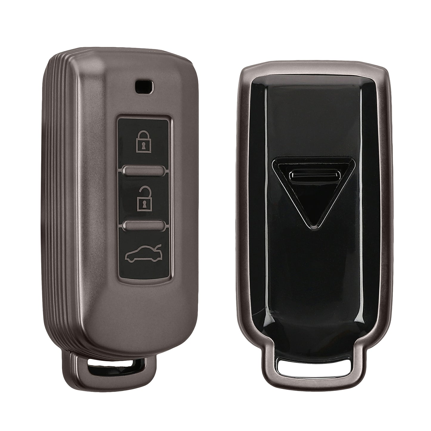 kwmobile Car Key Cover Compatible with Mitsubishi 3-Button Car Key - Silicone Protective Case