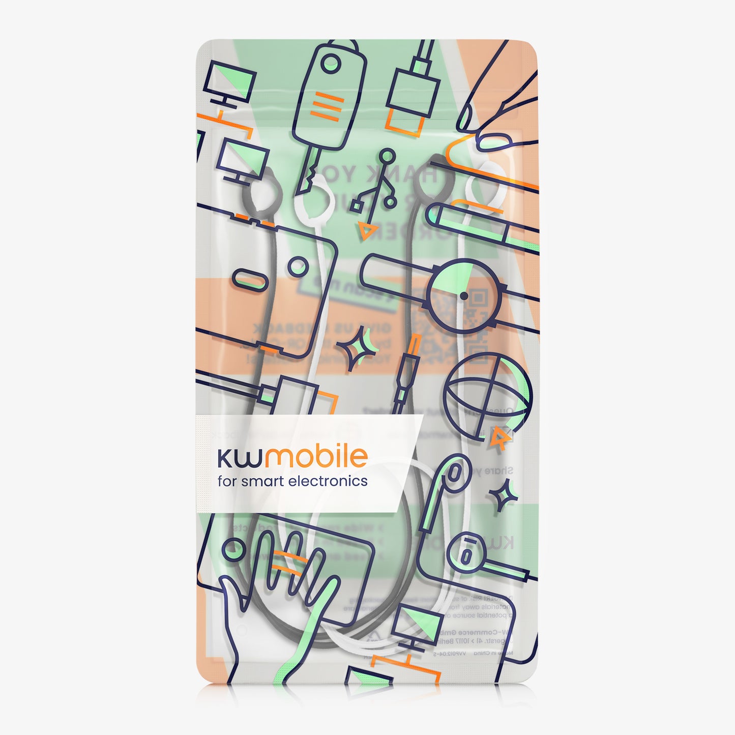 kwmobile Retaining Strap compatible with Samsung Galaxy Buds FE Headphones Holder Band Strap
