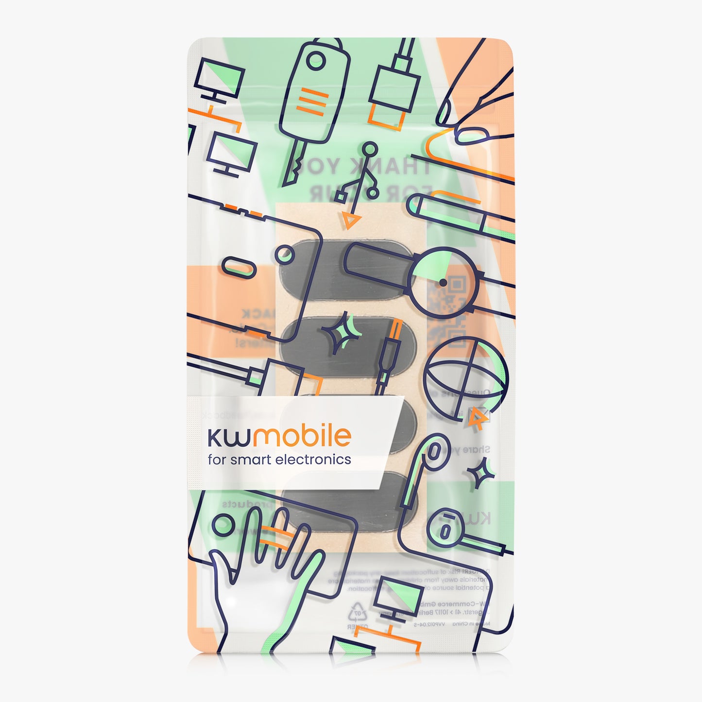 kwmobile Mouse Feet Stickers compatible with Logitech MX Anywhere 3 Replacement Gliders - Precisely Fitting Mouse Feet - Mouse Glides