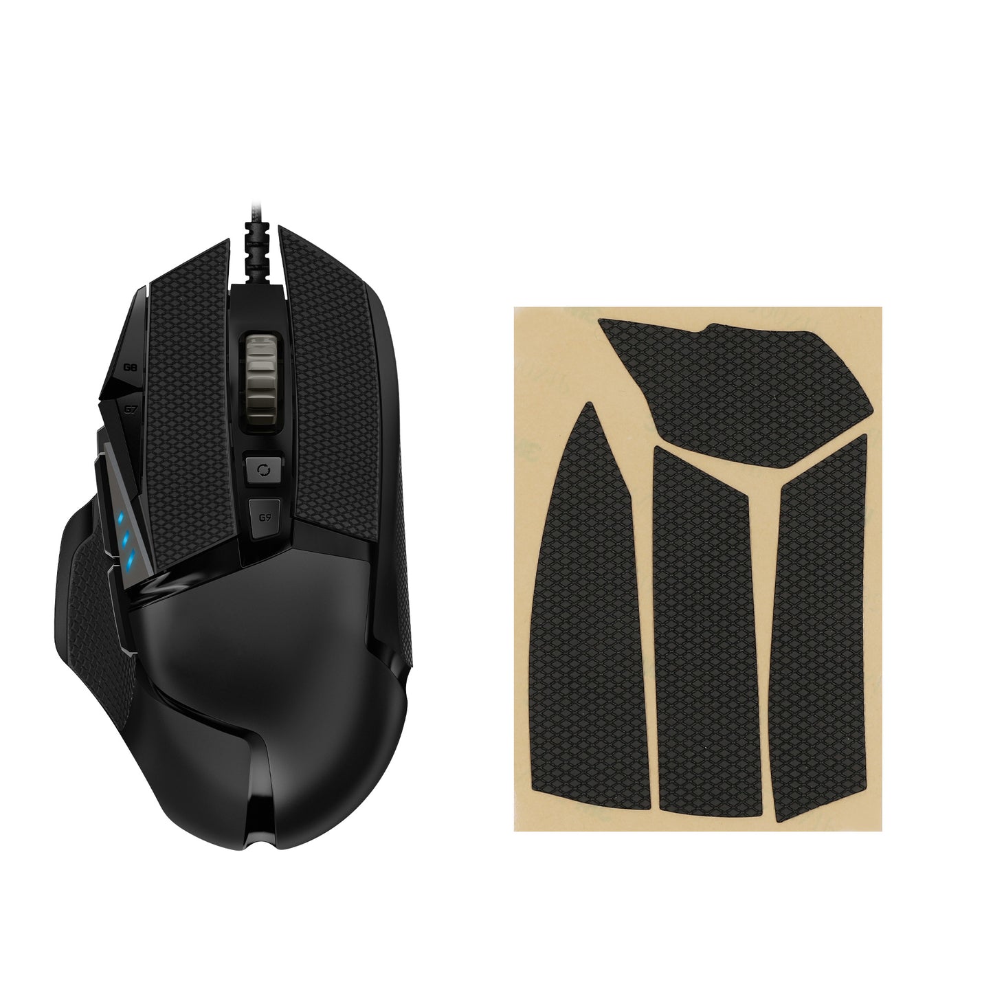 kwmobile Gaming Mouse Grip Tape for Logitech G502 Mouse Grip Tape Non-Slip Grip Tape for PC Mouse