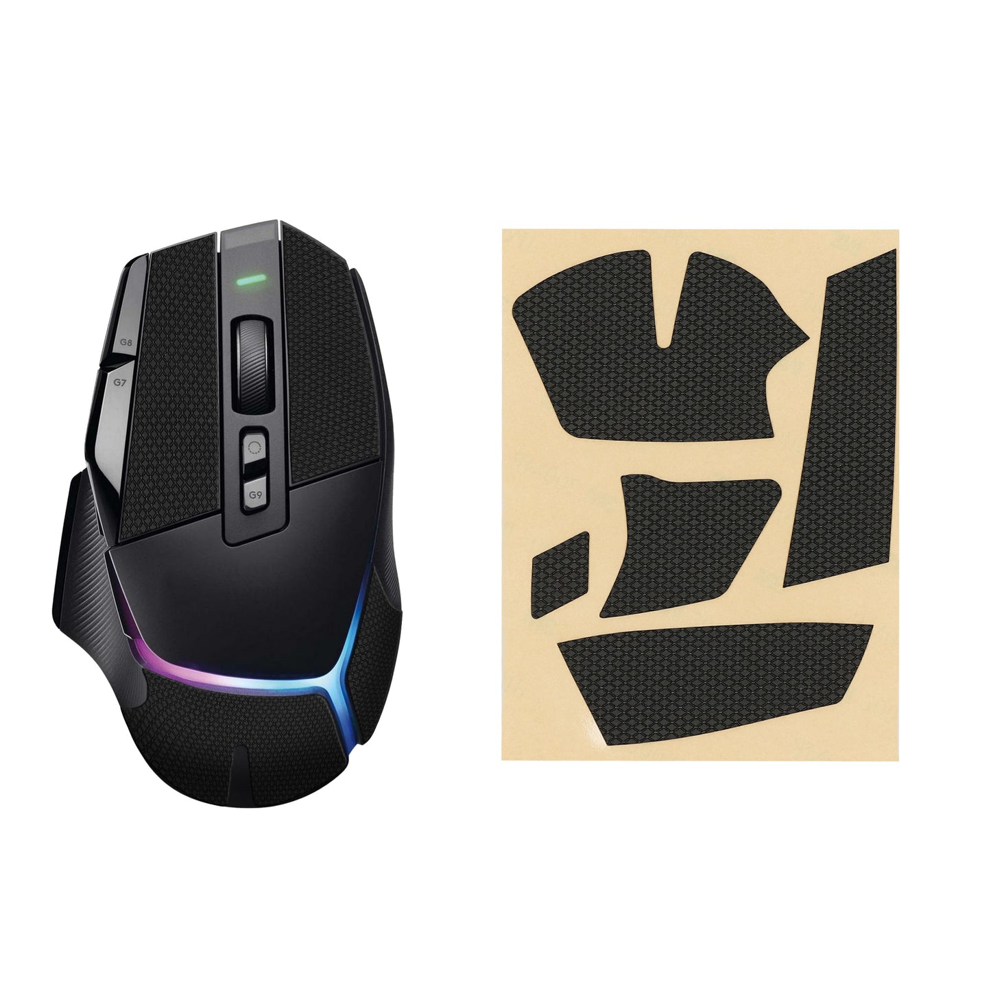 kwmobile Gaming Mouse Grip Tape for Logitech G502 X Plus Mouse Grip Tape Non-Slip Grip Tape for PC Mouse
