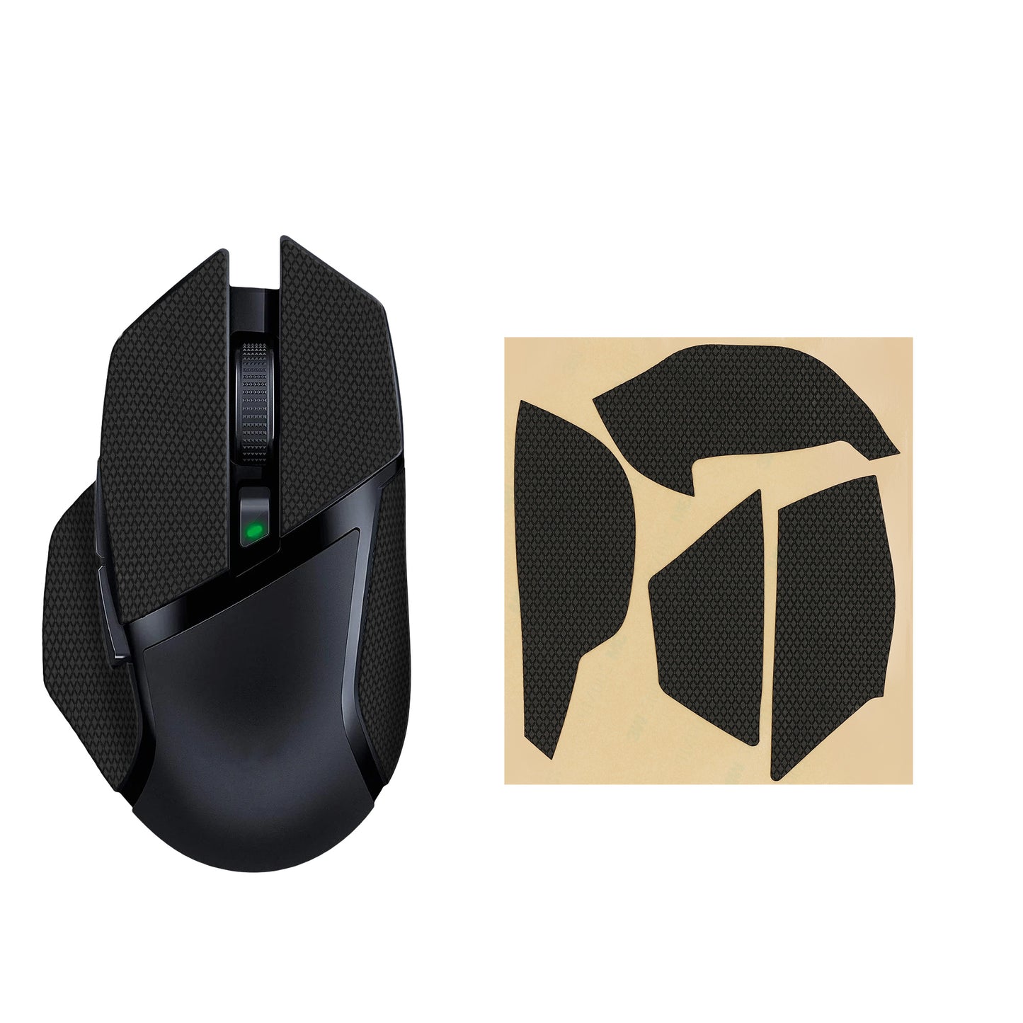 kwmobile Gaming Mouse Grip Tape for Razer Basilisk X Hyper Speed Mouse Grip Tape - Non-Slip Grip Tape for PC Mouse
