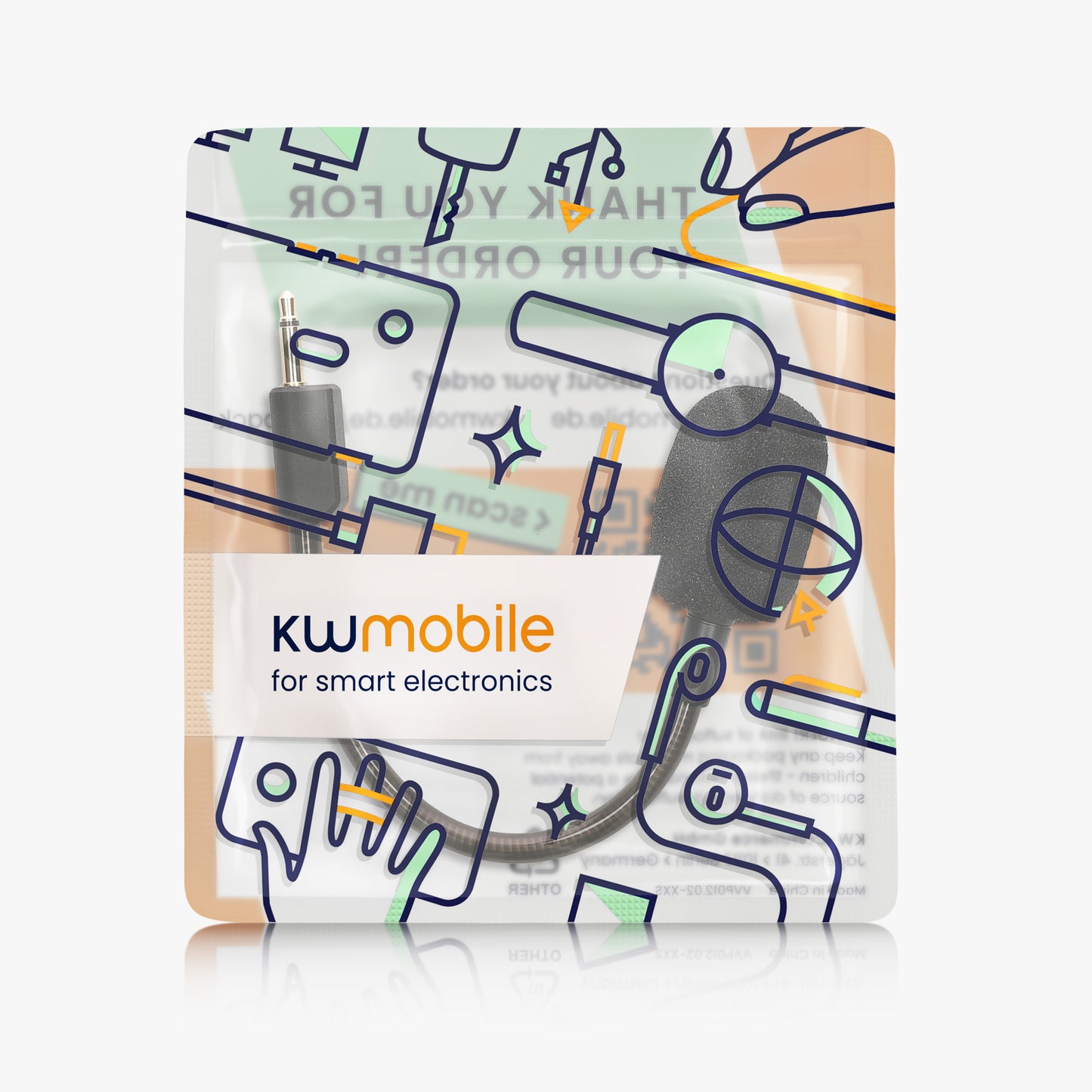 kwmobile Replacement Headphone Microphone compatible with Razer Blackshark V2 / V2 Pro / V2 SE Headset - Gaming Headphones Microphone with 3.5 mm Jack Plug