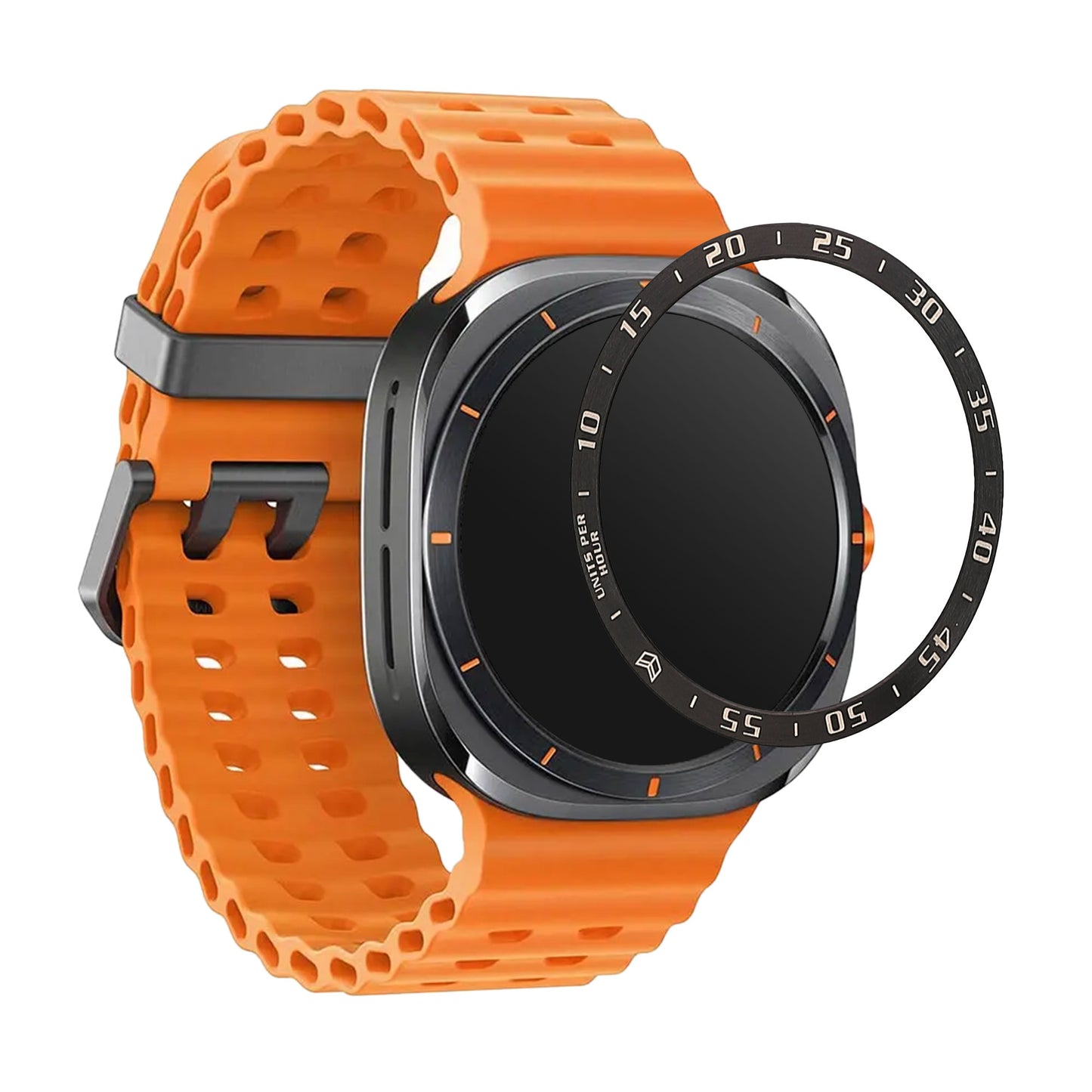 kwmobile Protective Ring compatible with Samsung Galaxy Watch Ultra 47mm Fitness Tracker