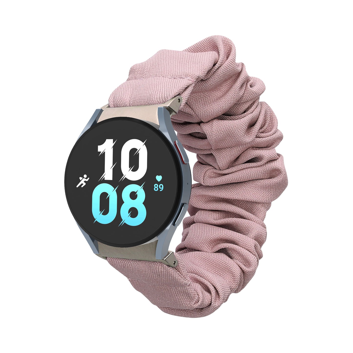kwmobile Replacement Band compatible with Samsung Galaxy Watch Smartwatch Scrunchie Hair Tie Design Inner Dimensions 14 - 19 cm