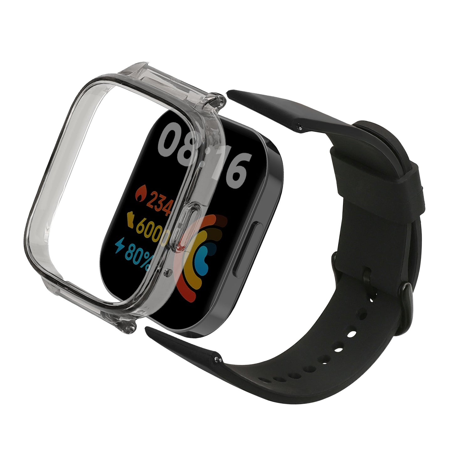kwmobile Replacement Strap with Edge Protection Case Compatible with Xiaomi kwmobile Strap