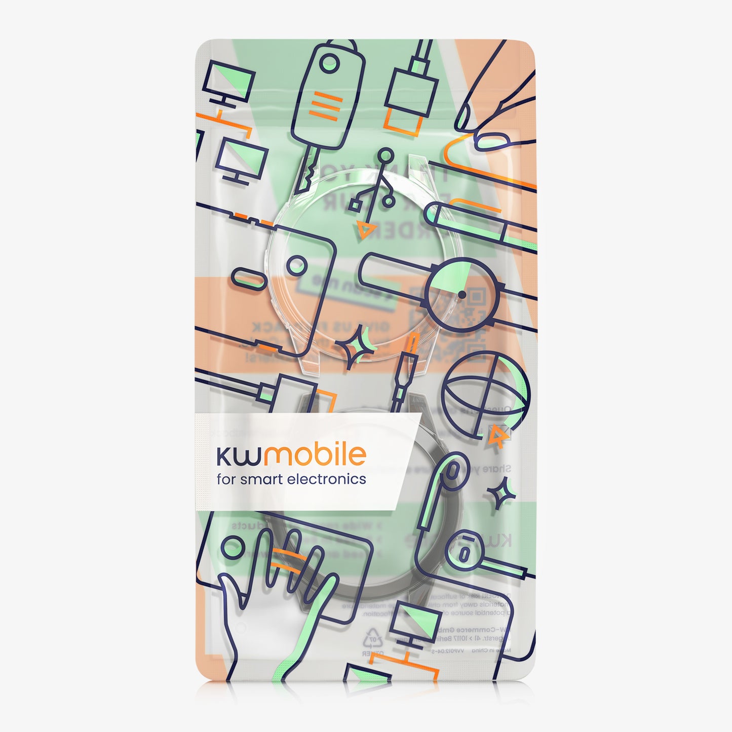 kwmobile Sport Protective Case Compatible with Garmin Fenix 8 51mm Case Cover without Tracker Transparent