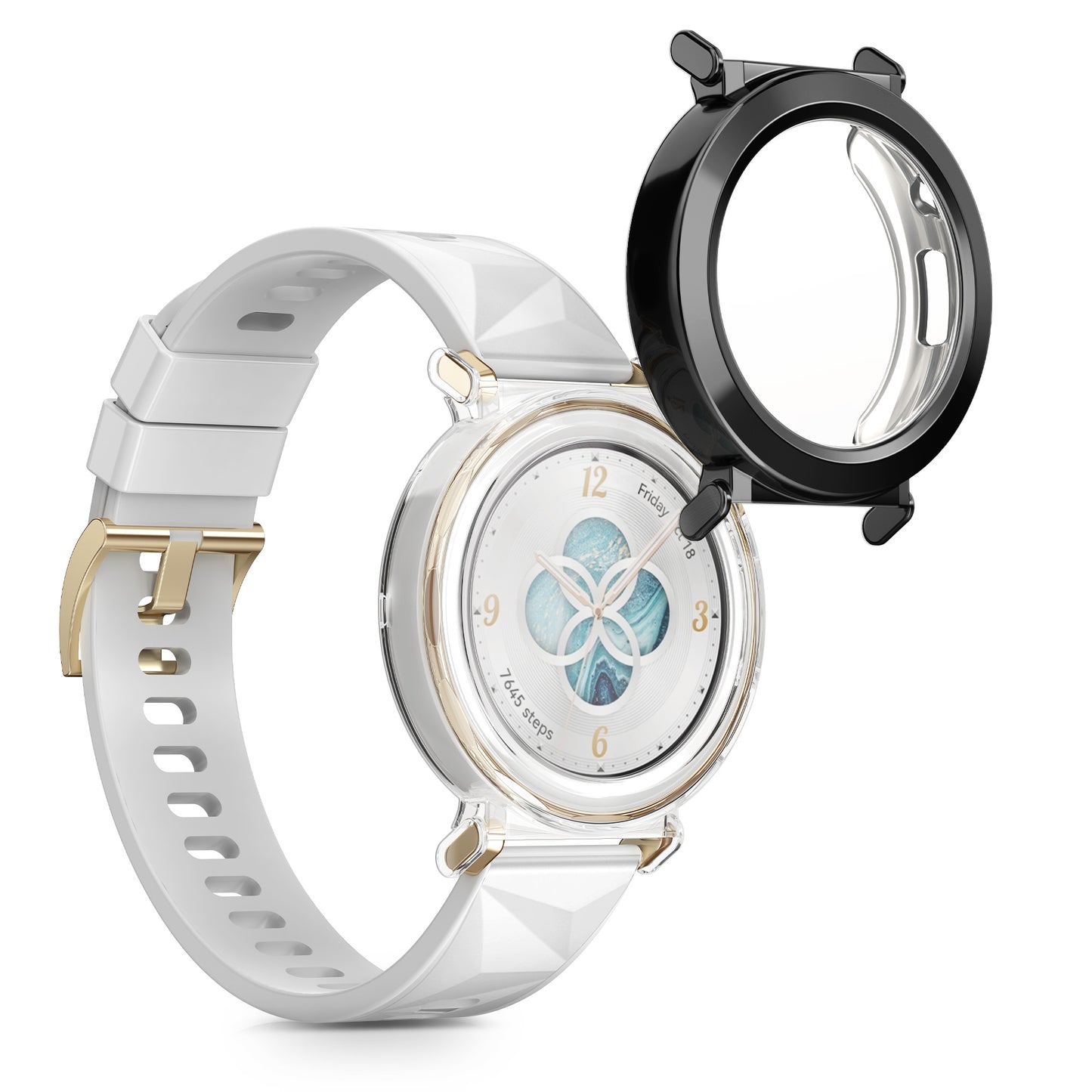 kwmobile Protective Cover for Huami Watch GT5 Pro 42mm Fullbody Display Cover Set
