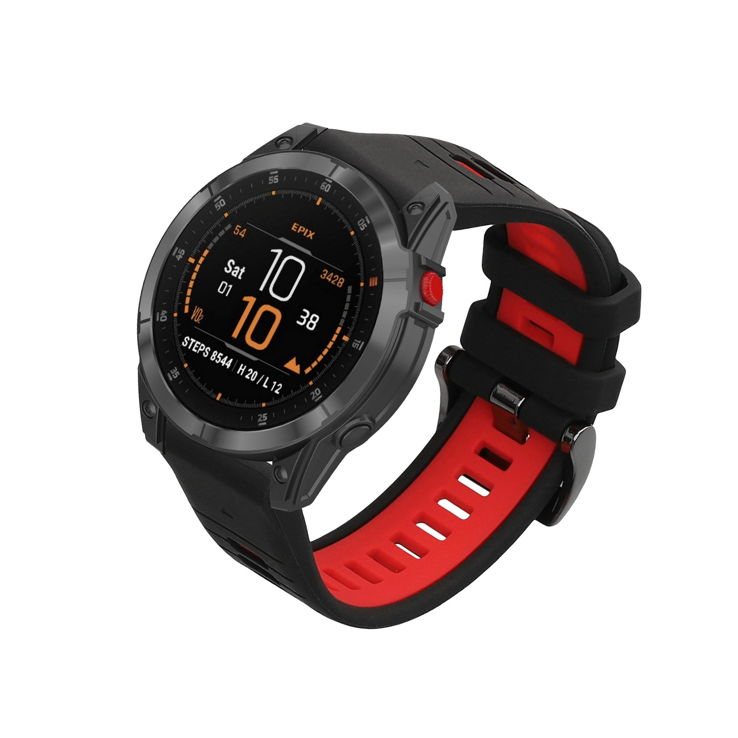 kwmobile Watch Strap for Garmin Epix 2 / Instinct 2 / Instinct 3 45mm / Fenix 8 47mm Wristband Replacement Band for Fitness Tracker Replacement Strap Smartwatch