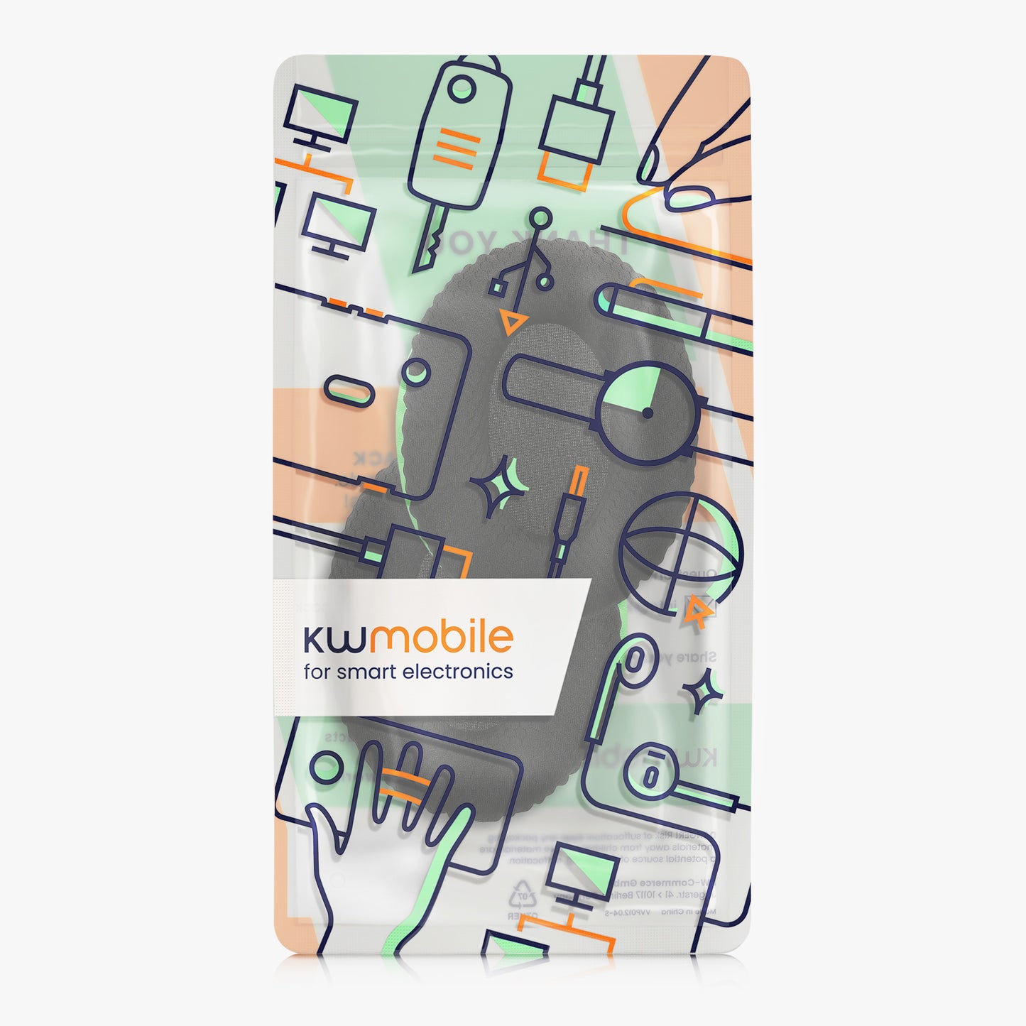 kwmobile Ear Pads for Kingston HyperX Cloud II / Cloud 2 / Cloud 1 Ear Cushions Replacement Ear Pads Headphone Replacement Parts Headphone Replacement Cushions for Over-Ear Headphones