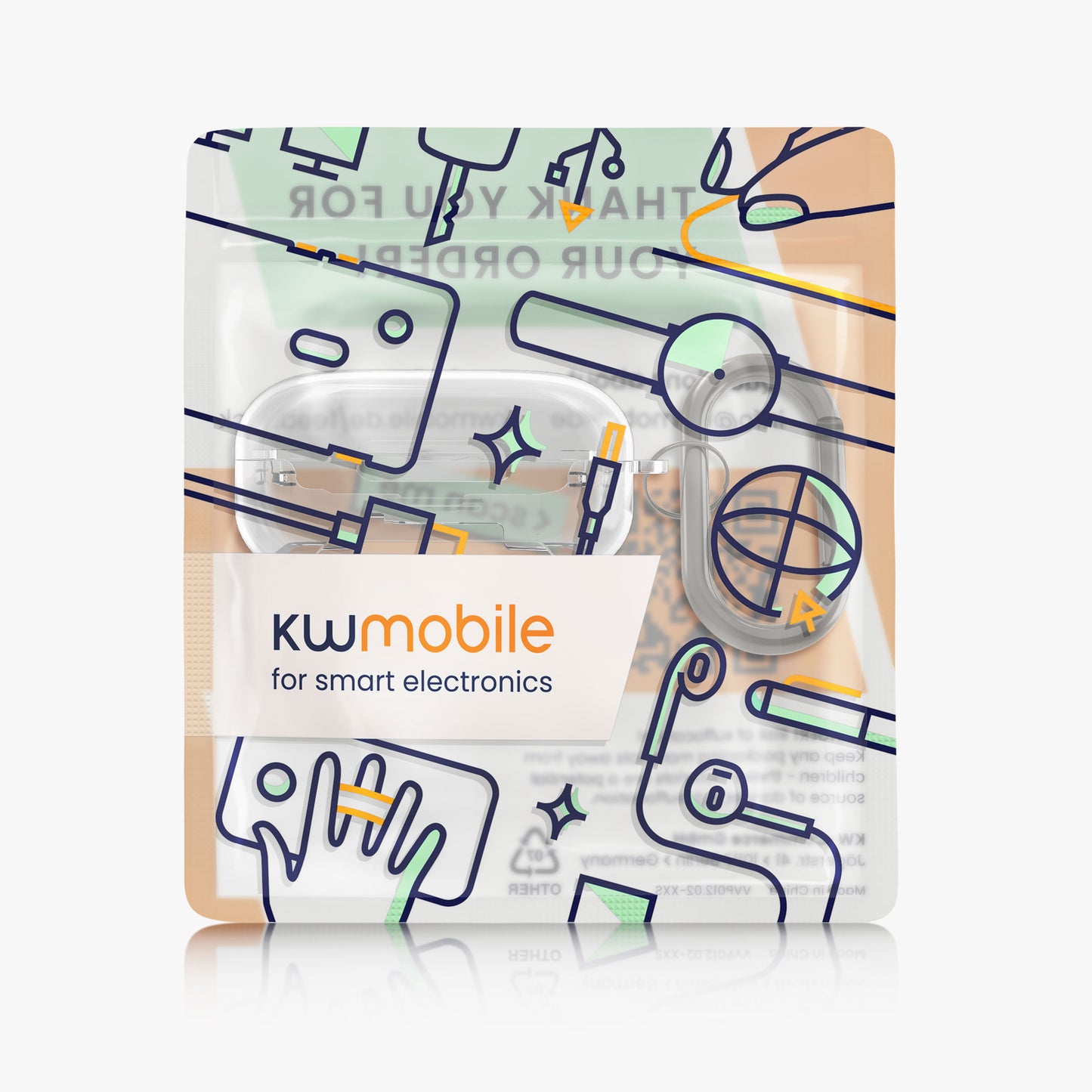 kwmobile Case Compatible with Anker Soundcore P30i - Hardcover Protective Cover Earphones