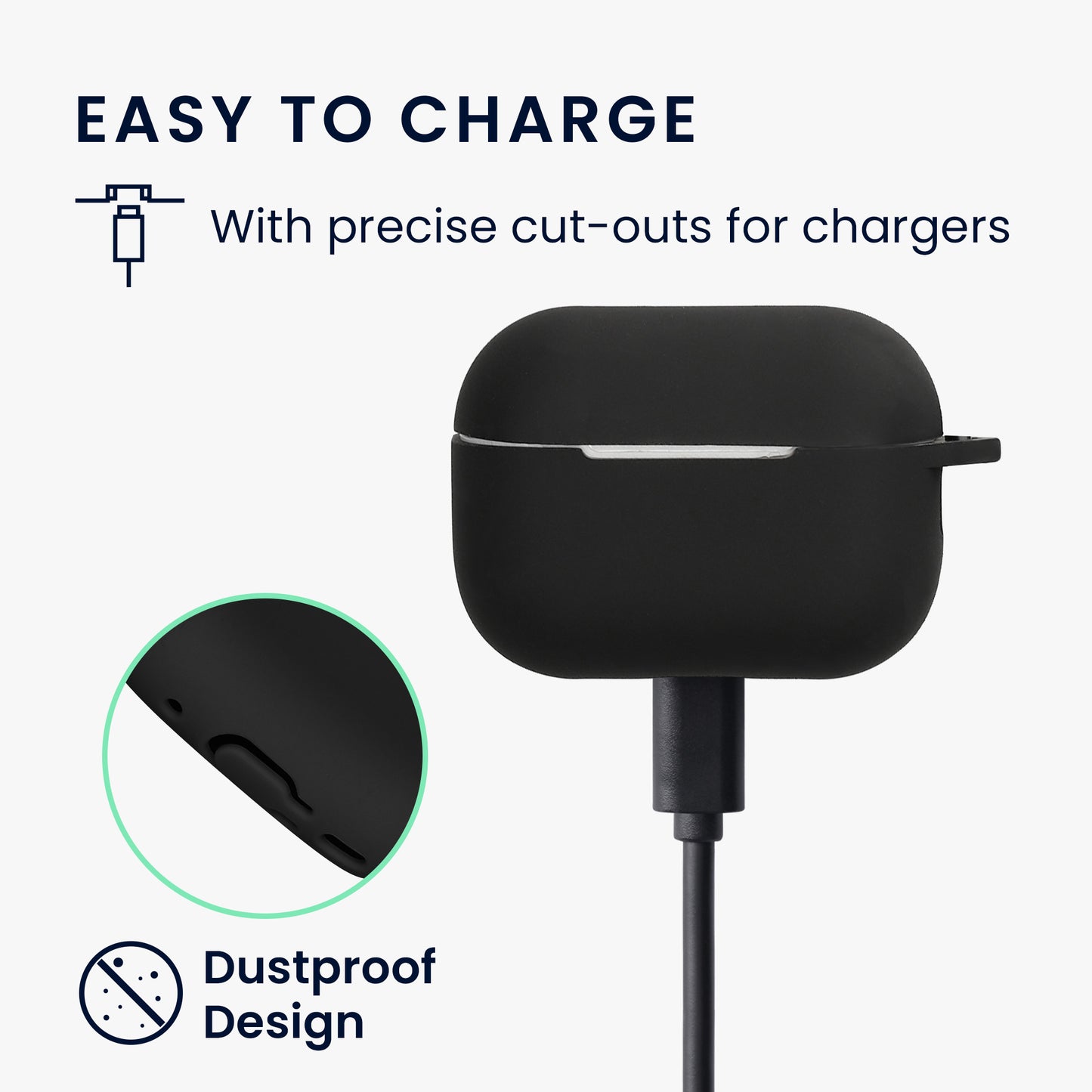 kwmobile Case Compatible with Apple Airpods Pro 2 Headphones
