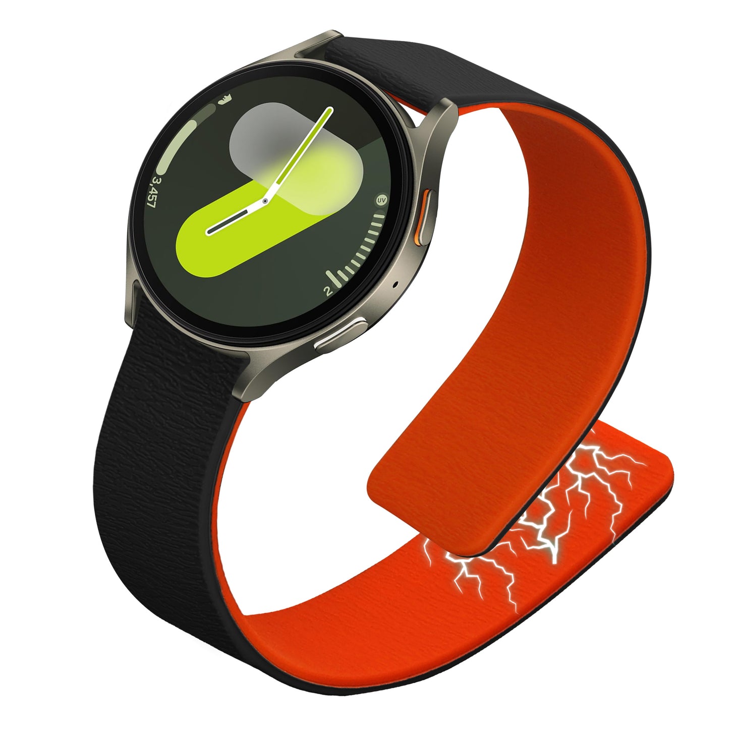 kwmobile Replacement Strap Compatible with Samsung Galaxy Watch 4 / 5 / 6 Galaxy Watch 7 / FE - Fitness Tracker Band with Magnetic Clasp