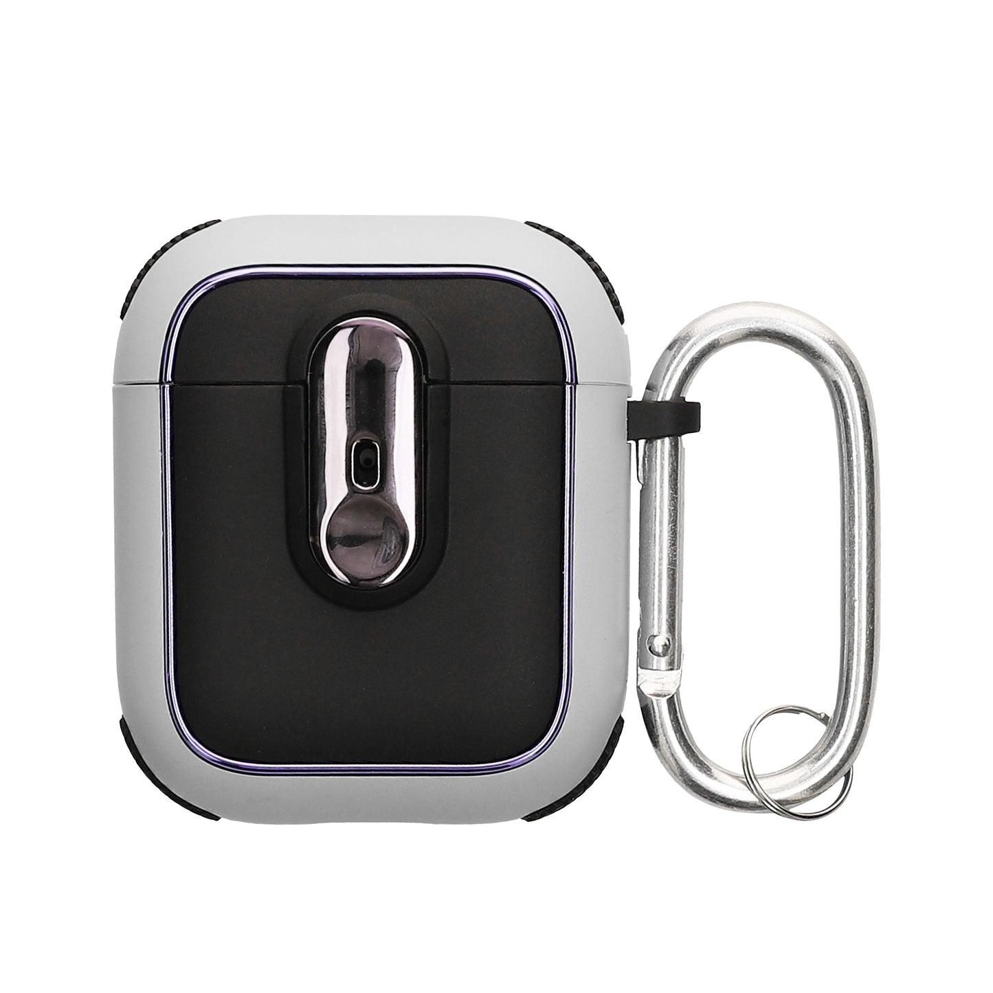 kwmobile Case Compatible with Apple Airpods 1 & 2 Headphone Case TPU Cover with Carabiner Shockproof Protective Cover