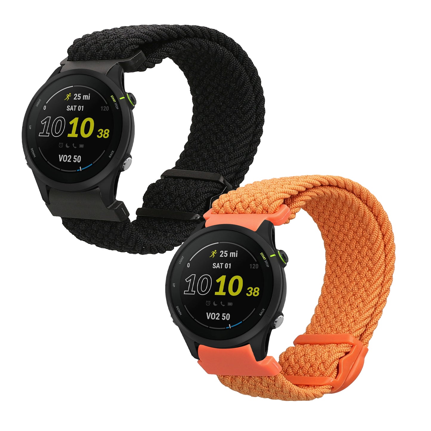 kwmobile Watch Strap for Garmin Forerunner 255 / 255 Music / Forerunner 970 / Venu 3 Fitness Tracker Band Set Replacement Strap Smartwatch