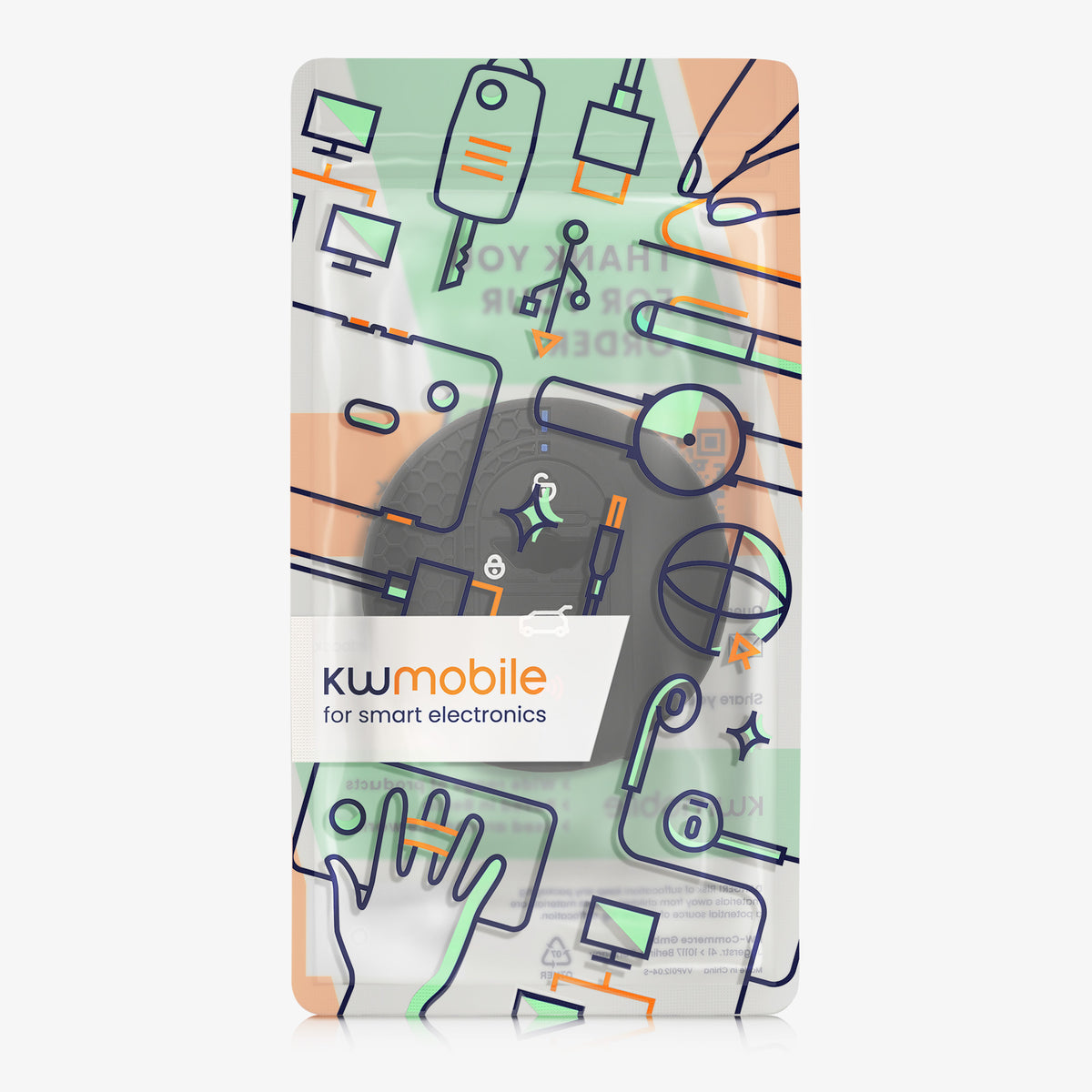 kwmobile Autoschlüssel Schutzhülle kompatibel mit Mini 3-Tasten Smart Key Autoschlüssel Hülle - Hüllen