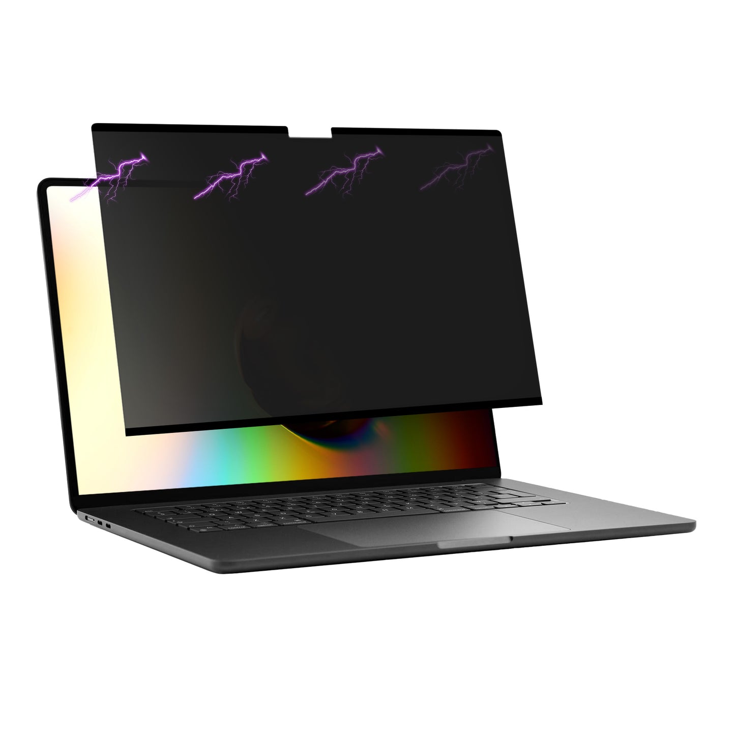kwmobile Privacy Screen Protector for Apple MacBook Air 13 M4 2025 A3240 Film - Privacy Screen - Magnetic Laptop Film - Anti-Spy Film - Laptop Protection