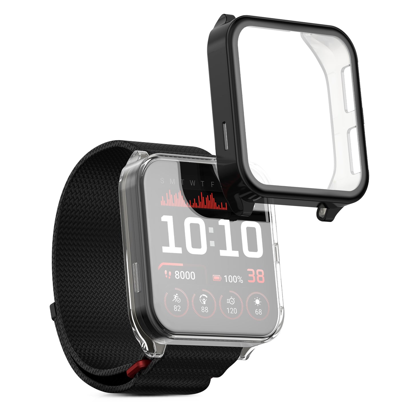 kwmobile Protective Case for Garmin Venu X1 Full Body Display Cover Set