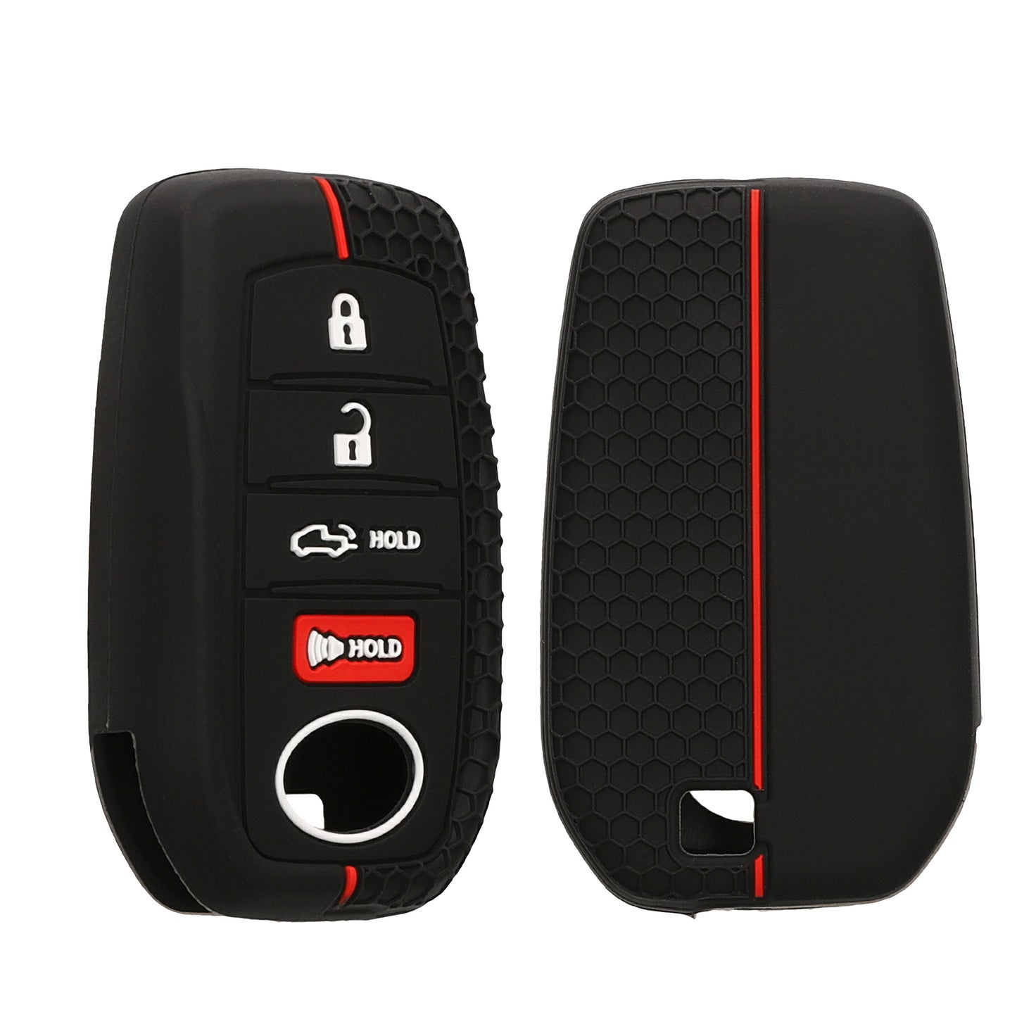 kwmobile Car Key Cover Compatible with Toyota Venza Highlander Tundra Corolla 2019-2024 Car Key Case