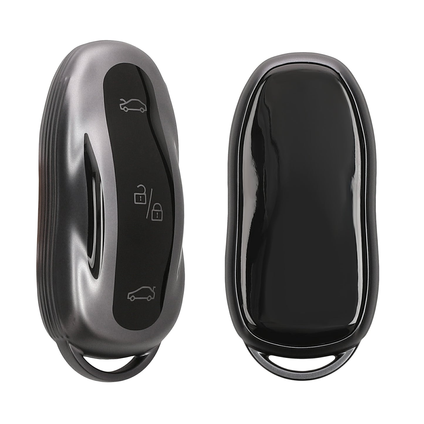 kwmobile Car Key Cover compatible with Tesla Model S / Model Y / Model 3 - Silicone Key Fob Cover