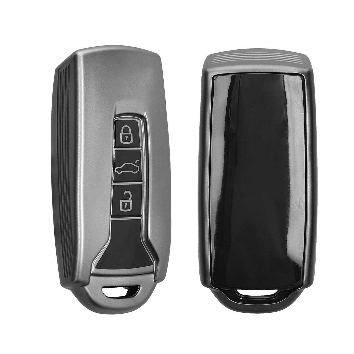 kwmobile Car Key Cover Compatible with VW 3-Button Touareg EL R-Line e-Hybrid 2019-2025 Car Key - Silicone Cover