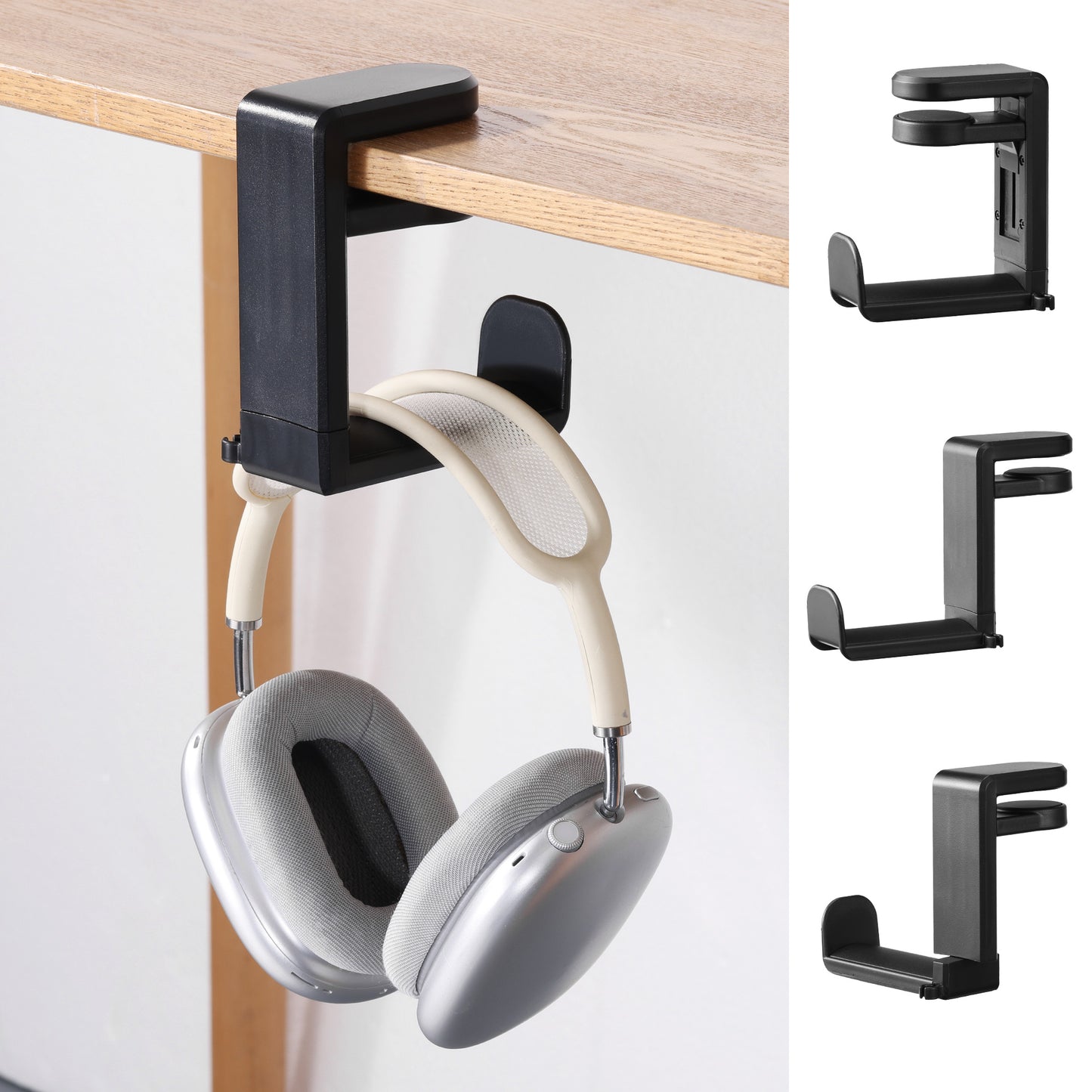 kwmobile Headphone Holder compatible with Headset / Over-ear headphones Headset Holder - Headphone Stand - Headphone Holder Headset Holder Desk