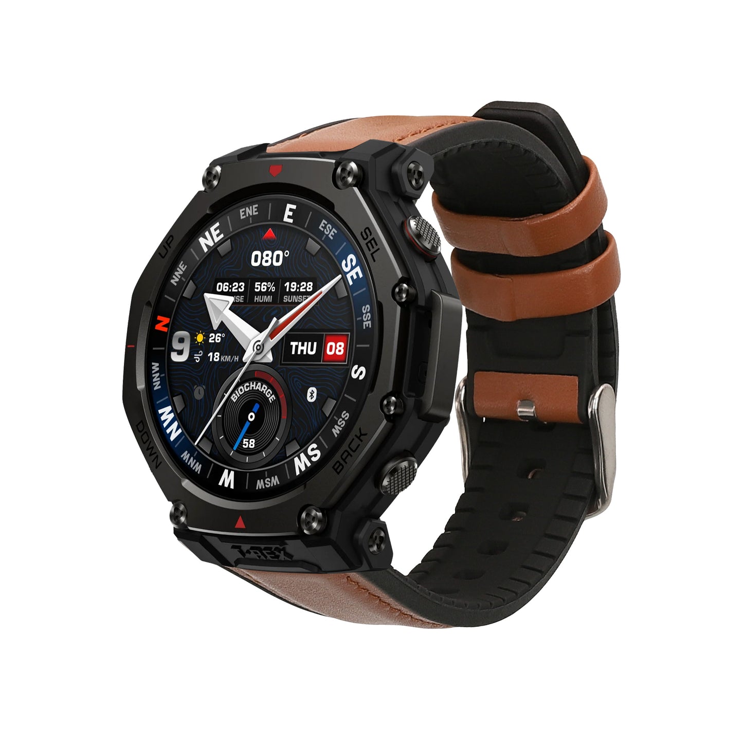 kwmobile Watch Strap for Amazfit T-Rex 3 - Replacement Band for Fitness Tracker with Watch Clasp - Smartwatch Replacement Strap