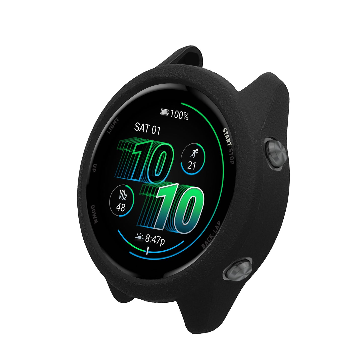 kwmobile Protective Case compatible with Garmin Forerunner 570 42mm Case - Fitness Tracker Case made of Soft Smartwatch Case