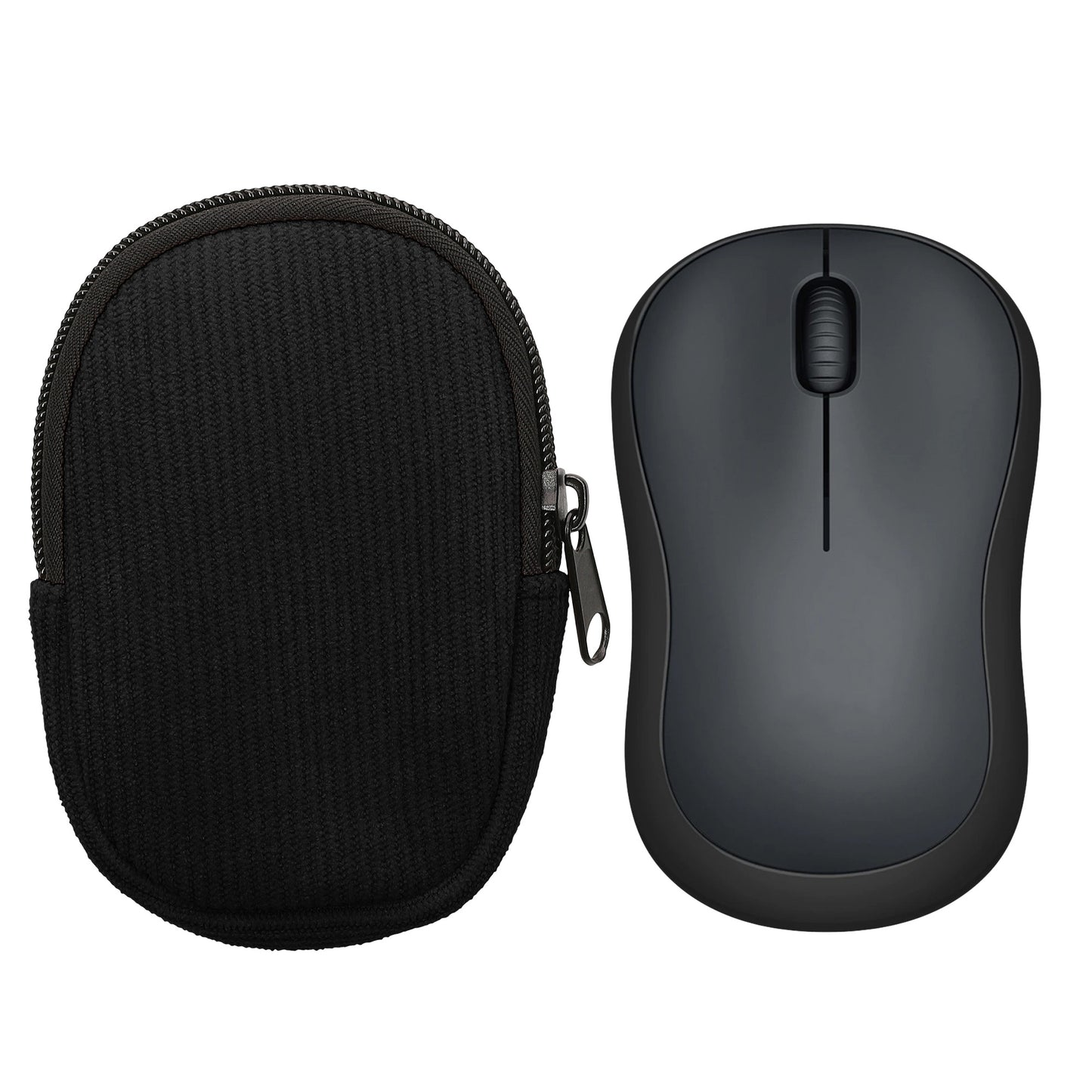 kwmobile Mouse Bag Compatible with Logitech M220 SILENT / M235 / M185 Case - Pouch for Bluetooth Mouse Made of Durable Neoprene Fabric