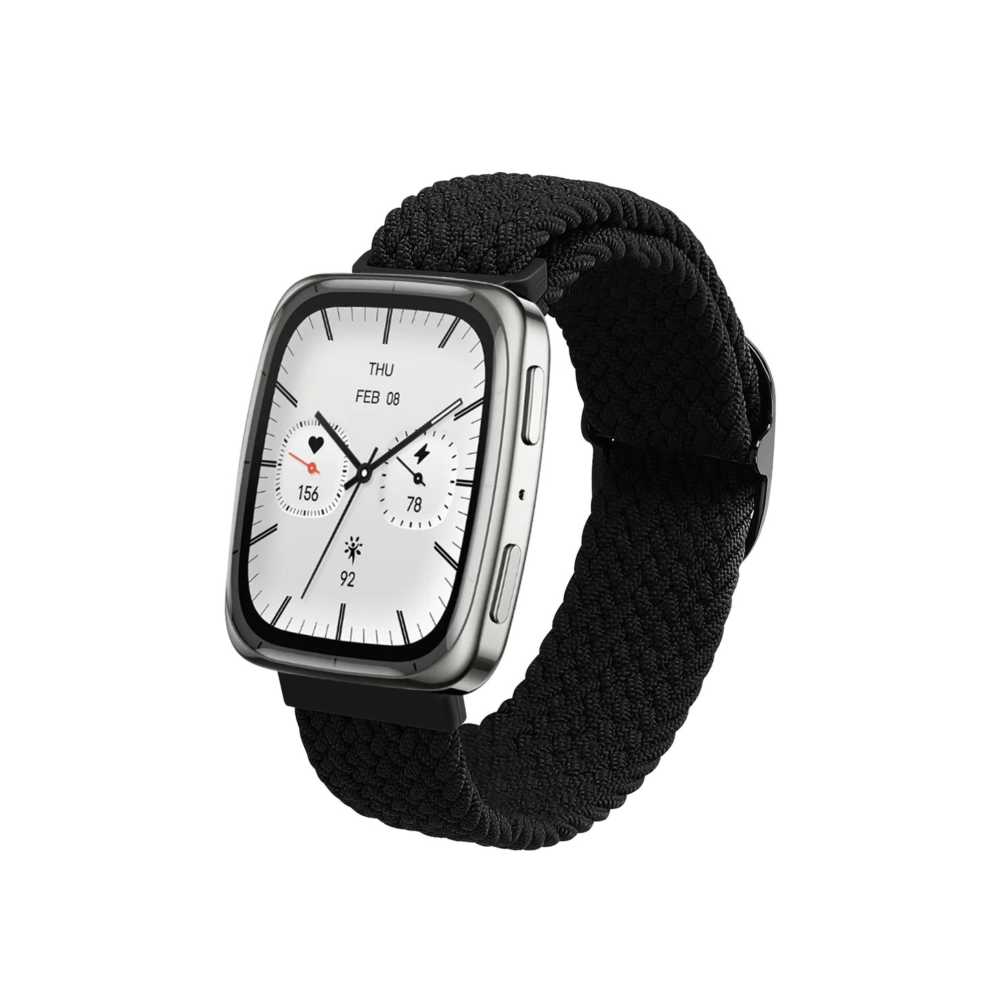 kwmobile Strap compatible with Garmin 20mm Amazfit Active 2 Square / Amazfit Active 2 Fitness Tracker Sports Strap Band
