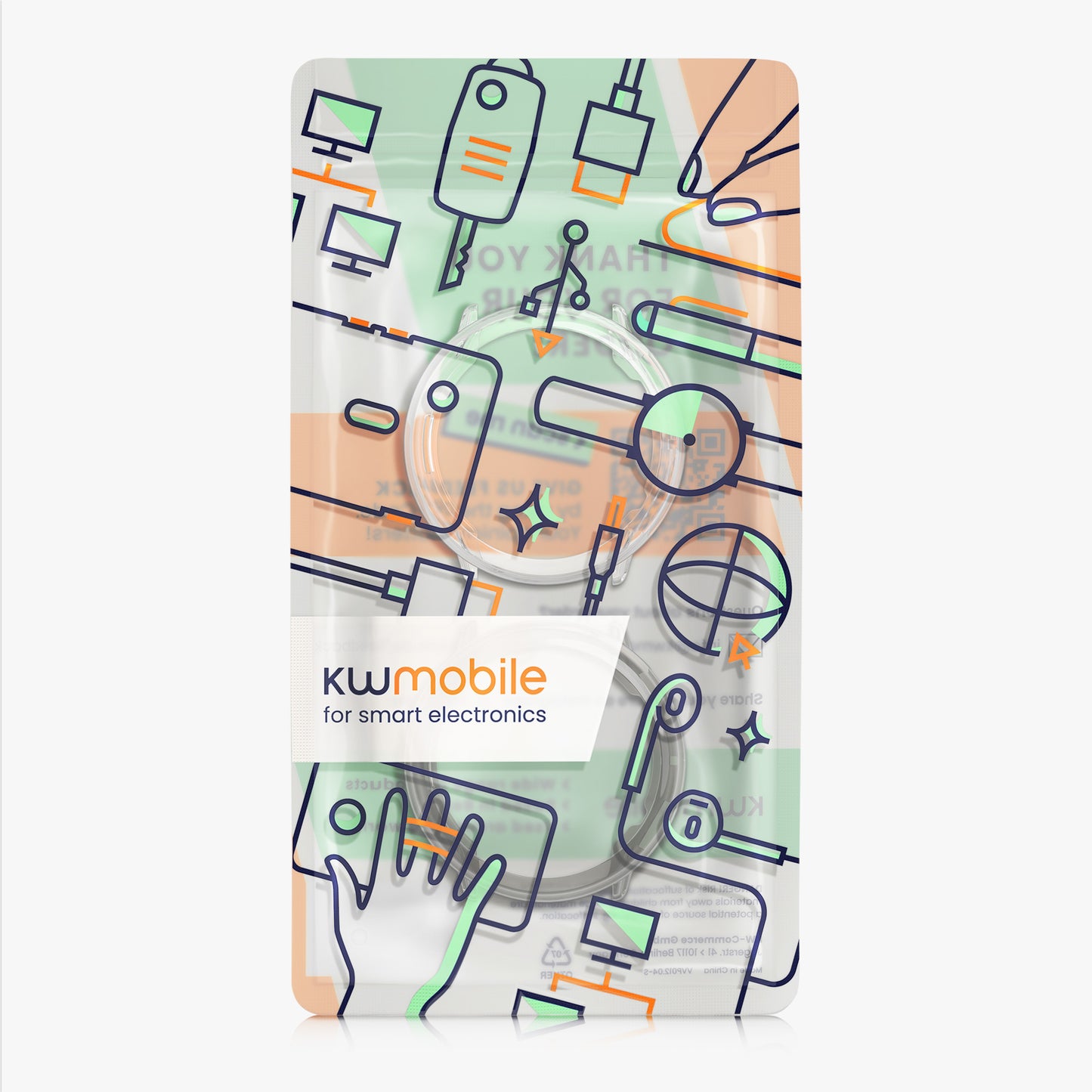kwmobile Sport Protective Case compatible with Amazfit Active2 (A2437) Case without Tracker