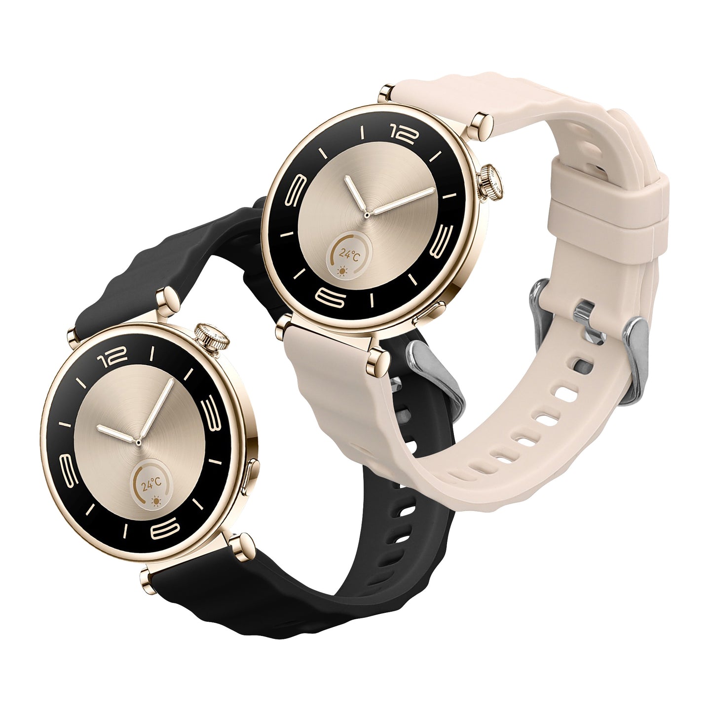 kwmobile Watch Strap for Huawei Watch GT6 41mm / GT5 Pro 42mm / GT5 41mm / GT4 41mm Bracelet Fitness Tracker Band Set Replacement Strap Smartwatch