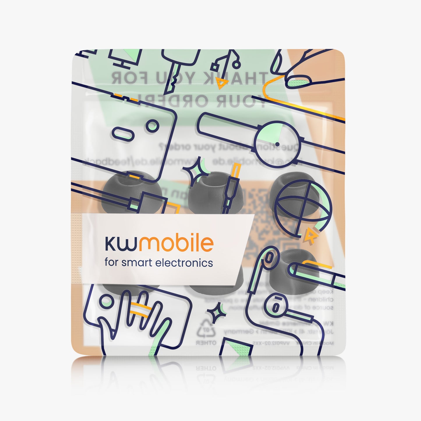 kwmobile Earpads compatible with CMF by Nothing Buds Pro 2