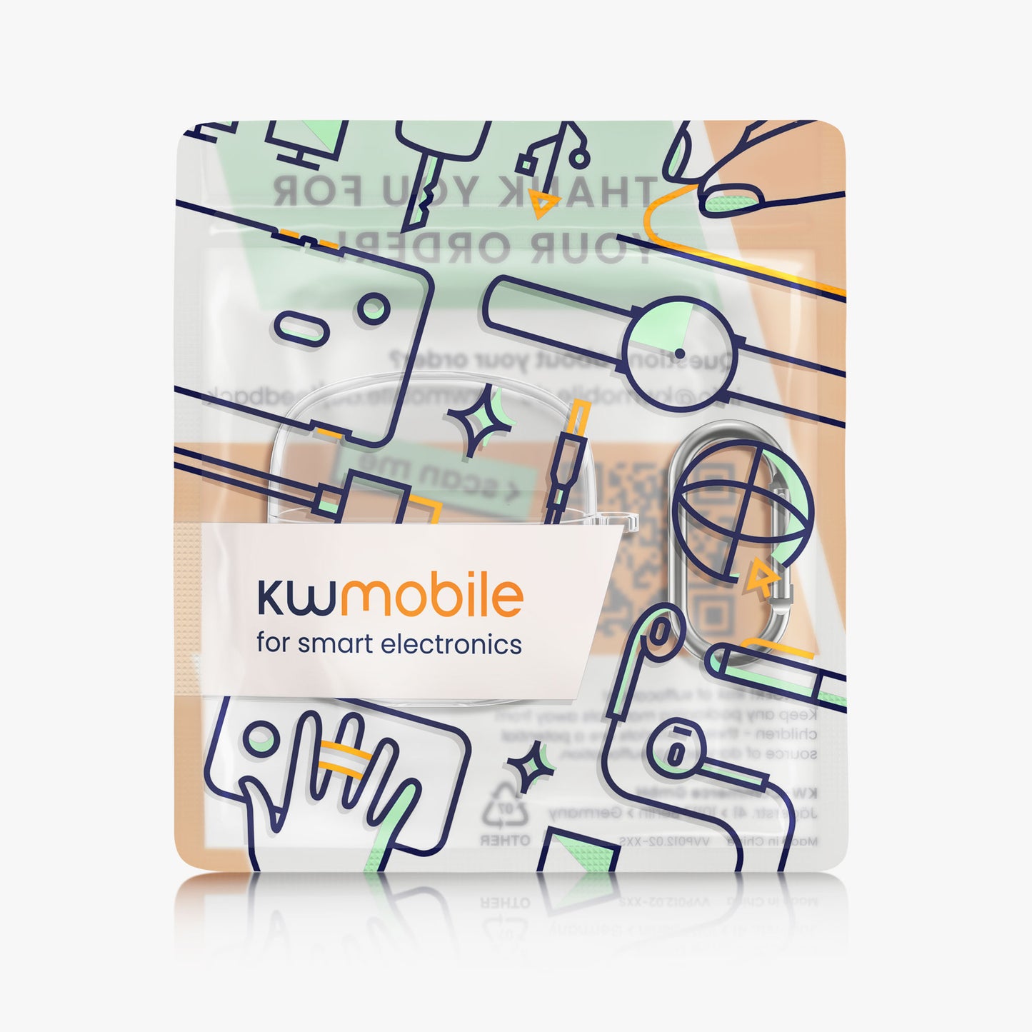 kwmobile Case for Huawei FreeClip 2 Headphone Cover