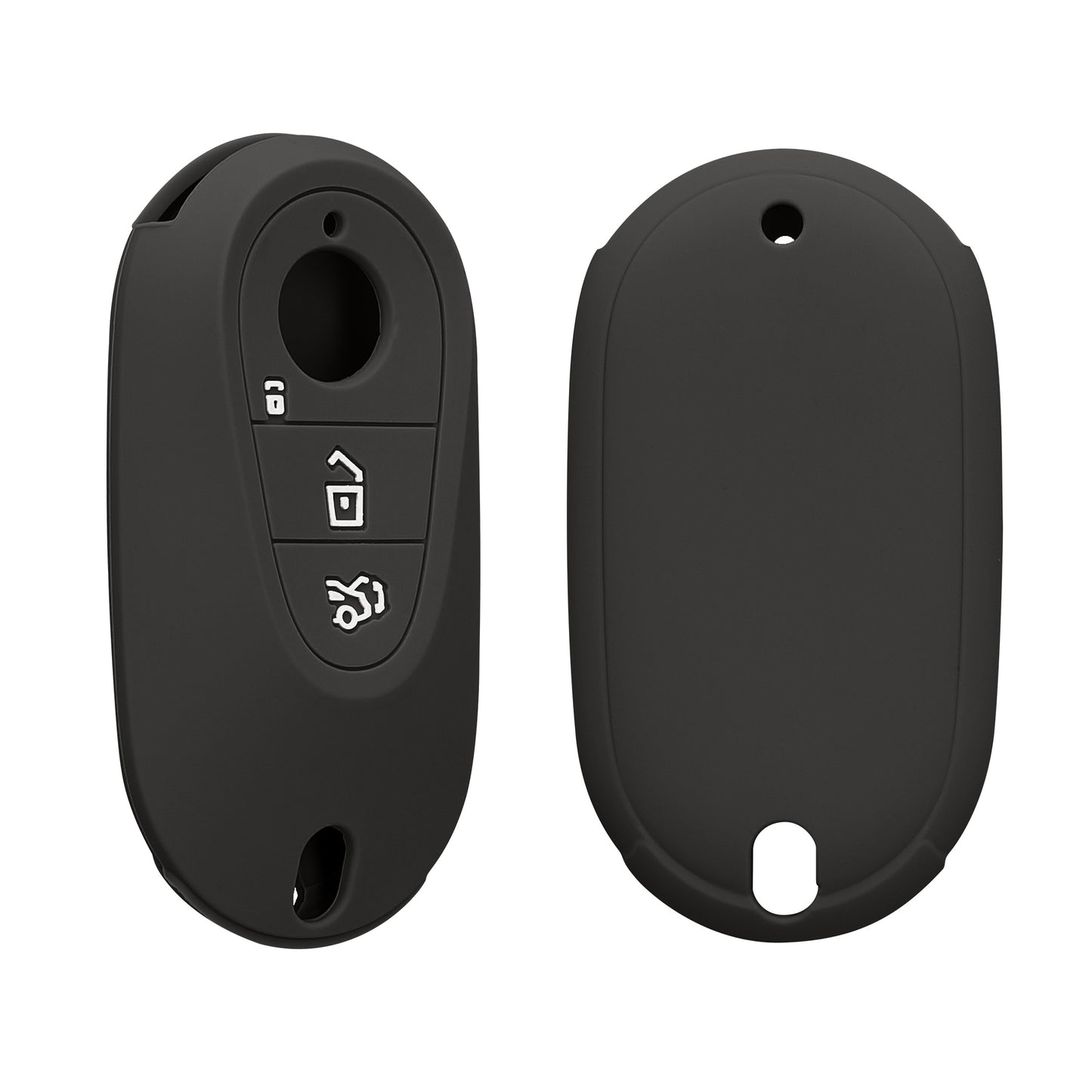 kwmobile Car Key Case Compatible with Mercedes Benz 3-Button Smart Car Key