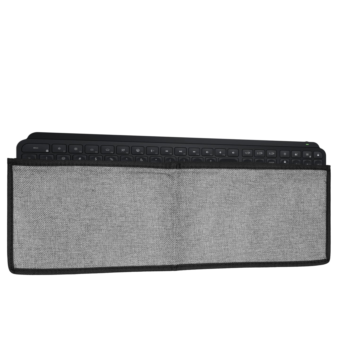kwmobile Keyboard Cover compatible with Logitech MX Keys Wireless Keyboard Case - Dust Cover with Zipper - Keyboard Cover