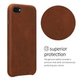 Leather Case compatible with Apple iPhone SE (2022) / iPhone SE (2020) / iPhone 8 / iPhone 7