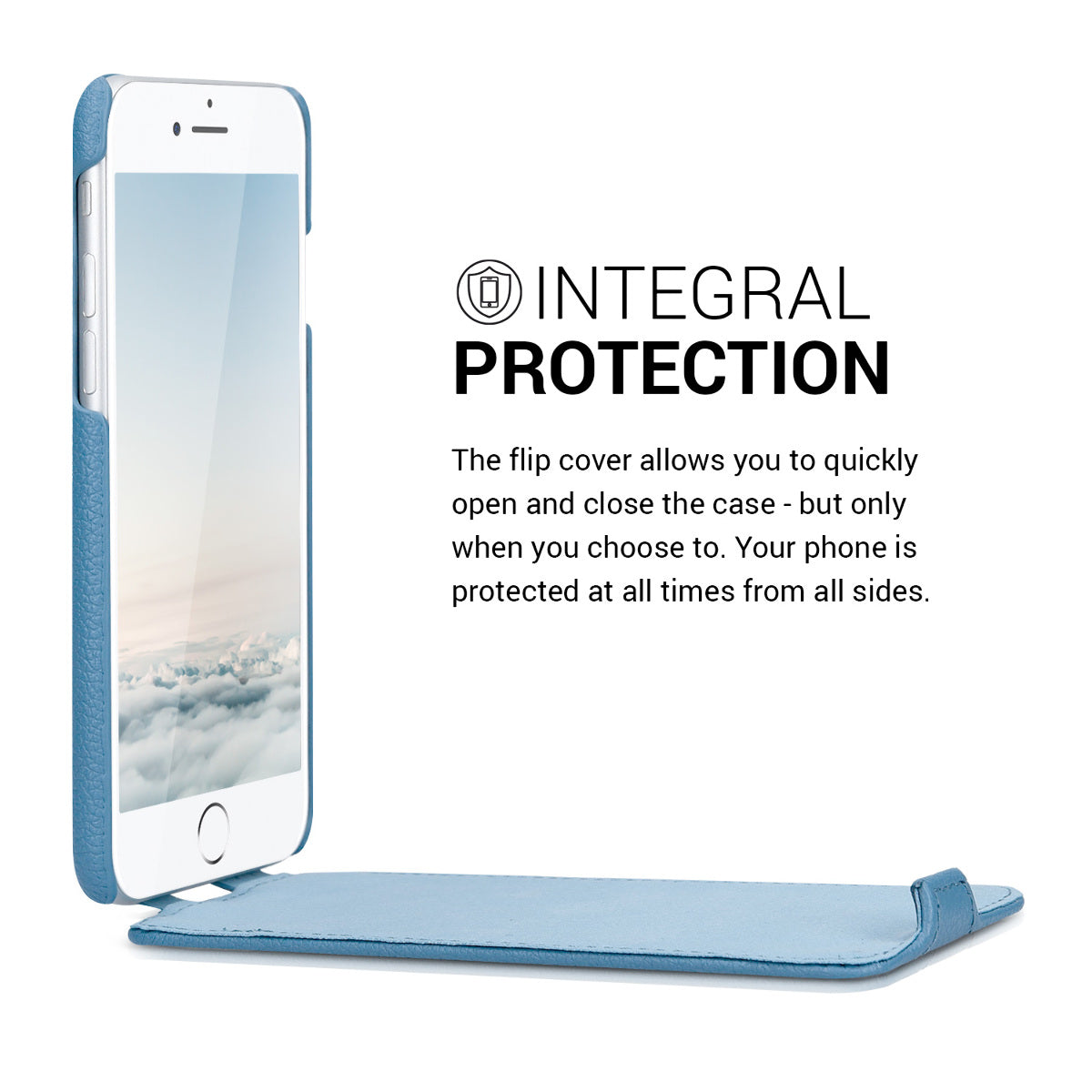 kalibri Flip Case Ultra Slim compatible with Apple iPhone SE (2022) / iPhone SE (2020) / iPhone 8 / iPhone 7