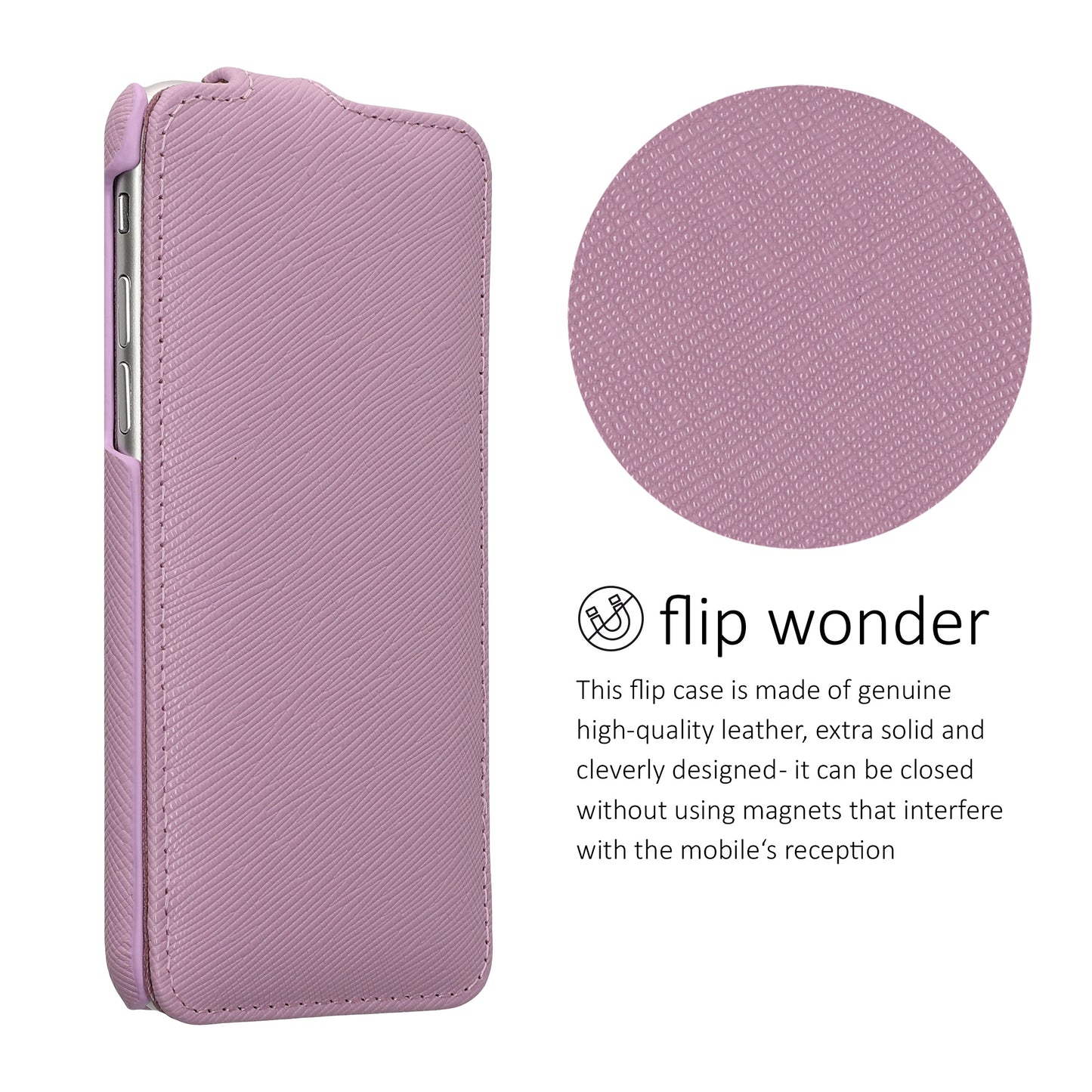 kalibri Flip Case Ultra Slim compatible with Apple iPhone SE (2022) / iPhone SE (2020) / iPhone 8 / iPhone 7