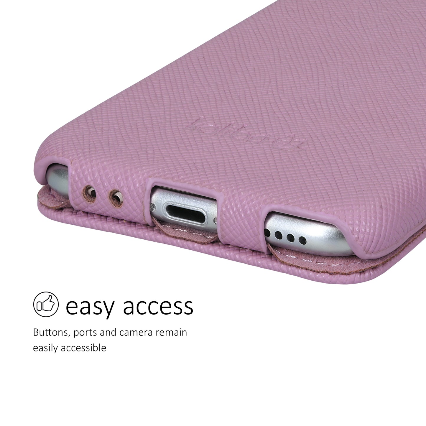 kalibri Flip Case Ultra Slim compatible with Apple iPhone SE (2022) / iPhone SE (2020) / iPhone 8 / iPhone 7