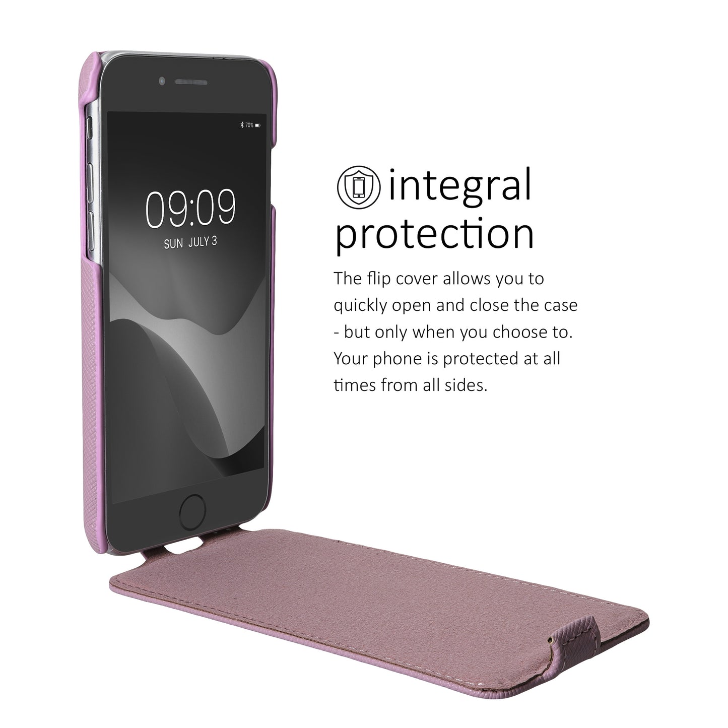 kalibri Flip Case Ultra Slim compatible with Apple iPhone SE (2022) / iPhone SE (2020) / iPhone 8 / iPhone 7