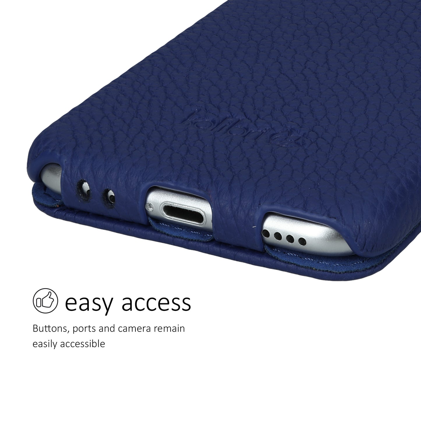 kalibri Flip Case Ultra Slim compatible with Apple iPhone SE (2022) / iPhone SE (2020) / iPhone 8 / iPhone 7