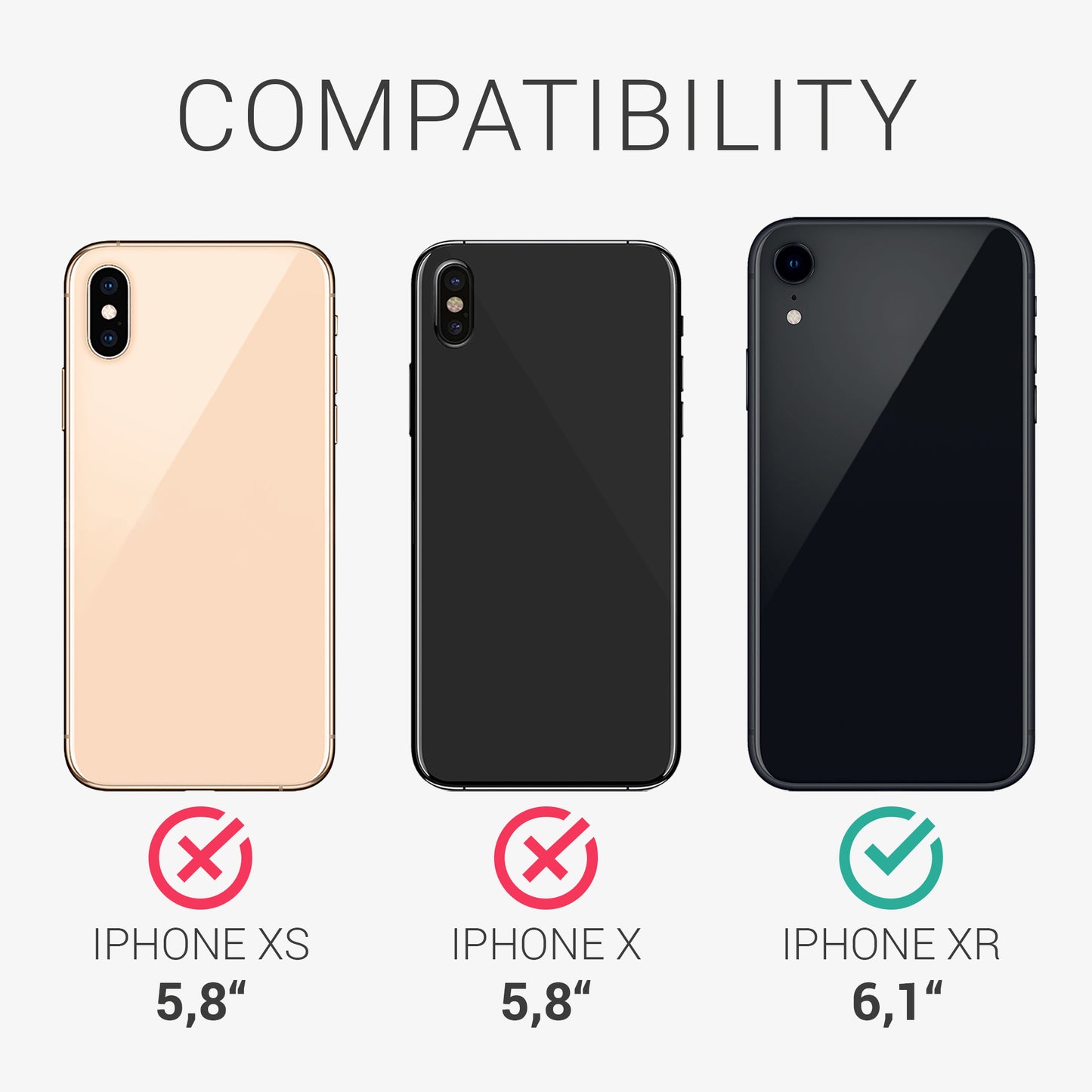 kalibri Case compatible with Apple iPhone XR - Cover Phone - Phone Case