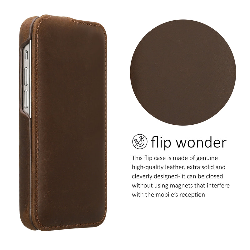 kalibri Flip Case Ultra Slim compatible with Apple iPhone 13 mini
