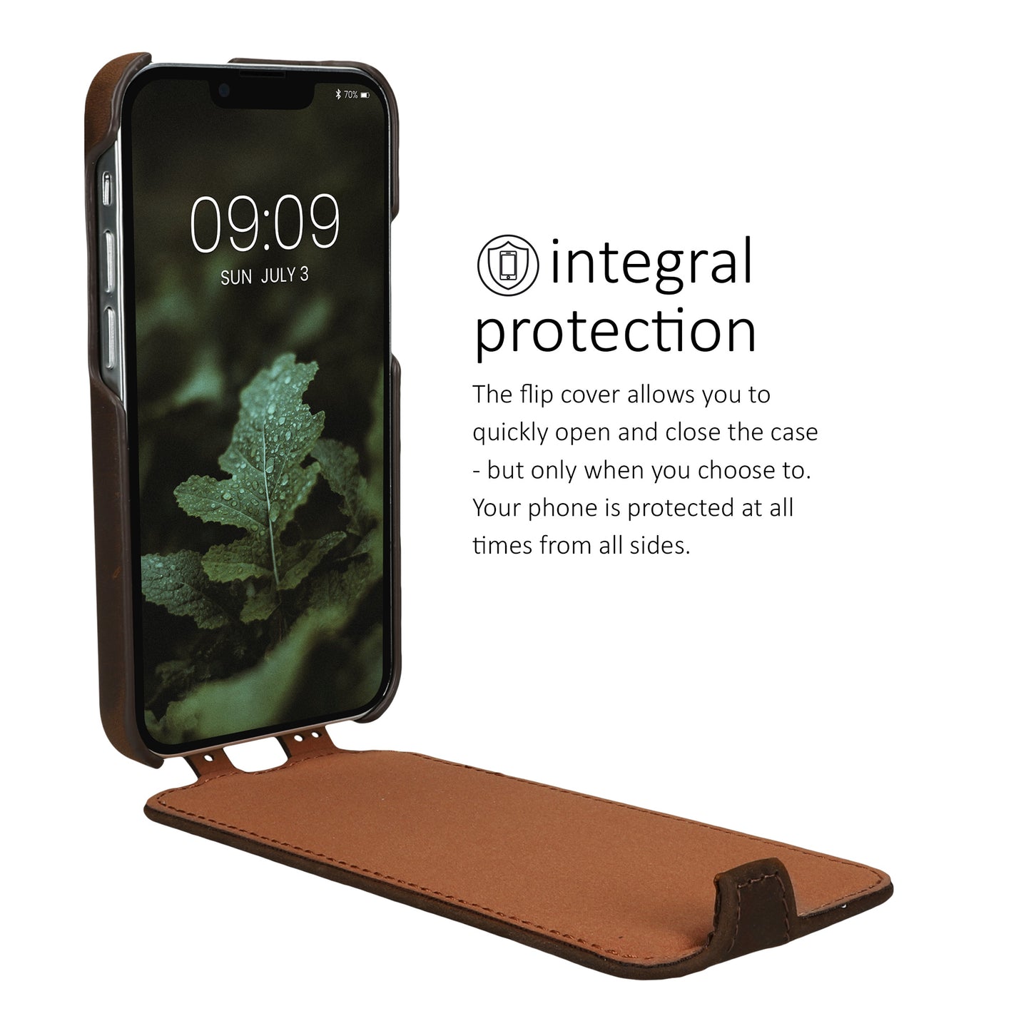 kalibri Flip Case Ultra Slim compatible with Apple iPhone 13 mini