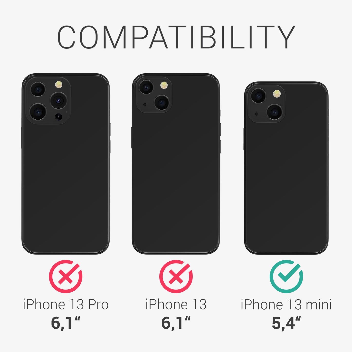 kalibri Flip Case Ultra Slim compatible with Apple iPhone 13 mini