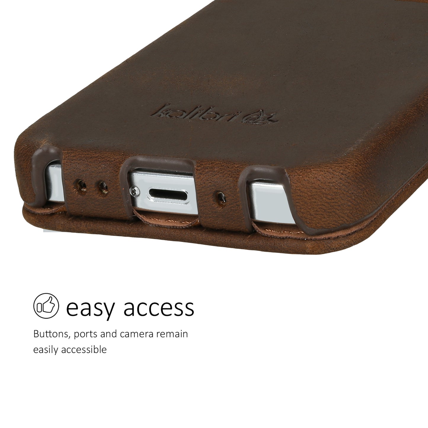 kalibri Flip Case Ultra Slim compatible with Apple iPhone 13 mini