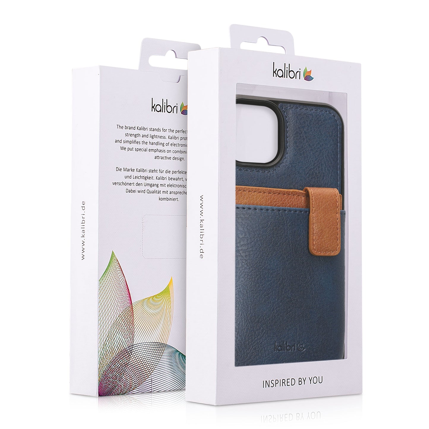 kalibri Case Compatible with Apple iPhone 13 / iPhone 14 - Phone Case Cover - Detachable Card Slot